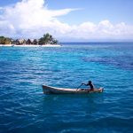 Cayos dugout to island